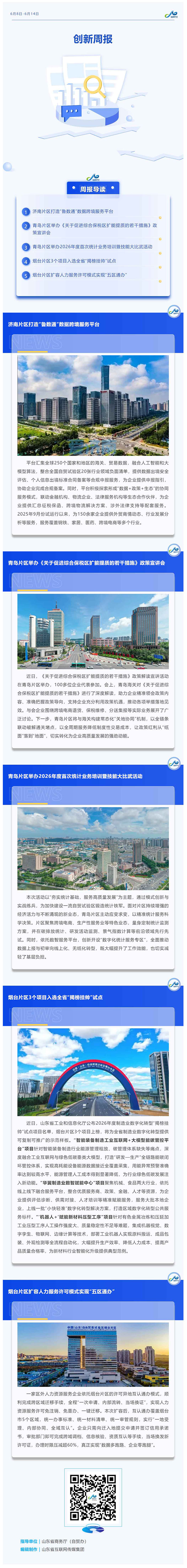 山东自贸试验区创新周报（6月8日-6月14日）.jpg